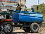 These images show how the water train quench thirst of Rajasthan's Pali district