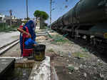 These images show how the water train quench thirst of Rajasthan's Pali district