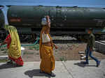 These images show how the water train quench thirst of Rajasthan's Pali district