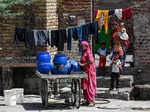 These images show how the water train quench thirst of Rajasthan's Pali district