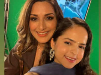 Palak's fan moment with Sonali Bendre