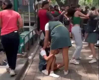 Watch: Video of Bengaluru school girls fighting aggressively goes viral, netizens react