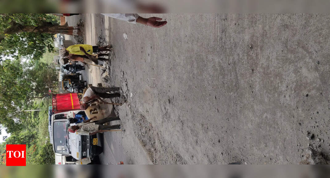 LBS Road being dug up again to lay cables Times of India