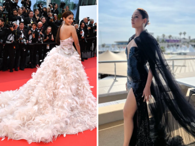 Cannes Film Festival Photo: In Pics: Pooja Hegde and Tamannaah Bhatia  dazzle the red carpet at Cannes International Film Festival | - Times of  India