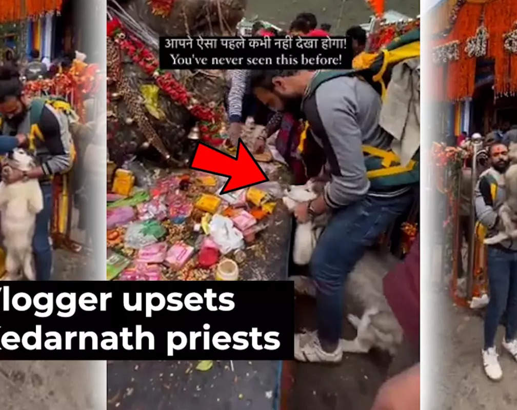 
Video blogger takes dog to Kedarnath temple; upset priests may take action
