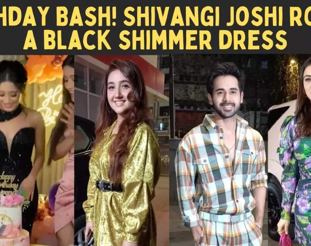 
Shraddha Arya, Ashnoor Kaur, Randeep Rai attend Shivangi Joshi’s birthday bash
