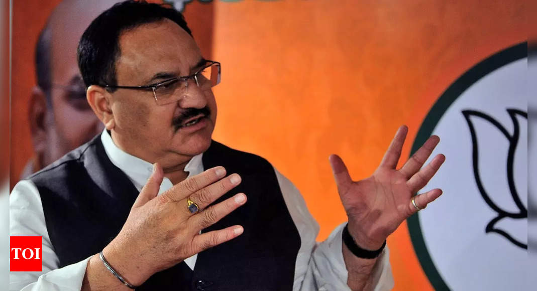 nadda:   Congress neither national nor Indian, it’s now party of ‘bhai-bahan’: Nadda | India News – Times of India