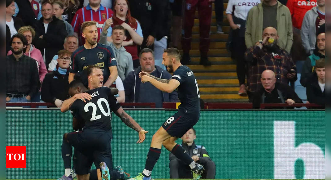 Burnley move out of drop zone with gritty draw at Aston Villa | Football News – Times of India