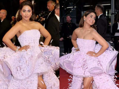 Cannes: Hina looks splendid in a lilac gown