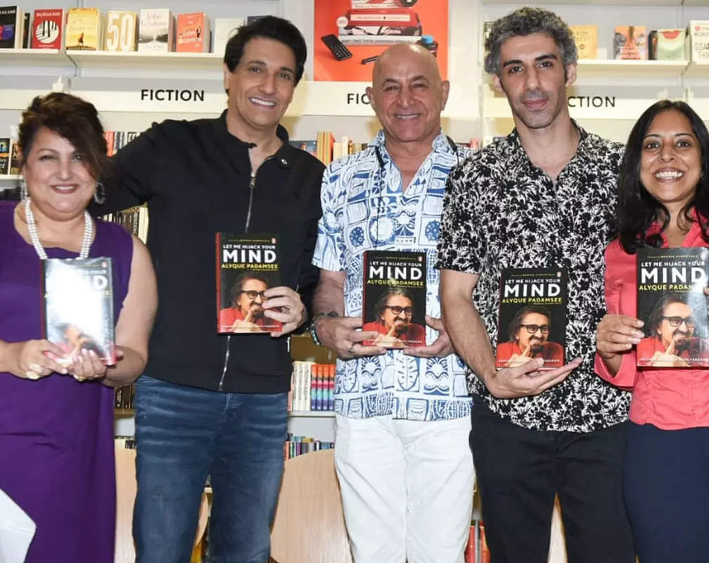 
Jim Sarbh, Shiamak Davar, Dalip Tahil attend the launch of Alyque Padamsee’s book

