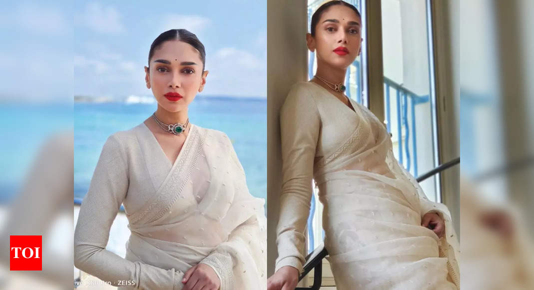 aditi: Aditi Rao Hydari wore the most beautiful Sabyasachi sari ever at Cannes 2022
