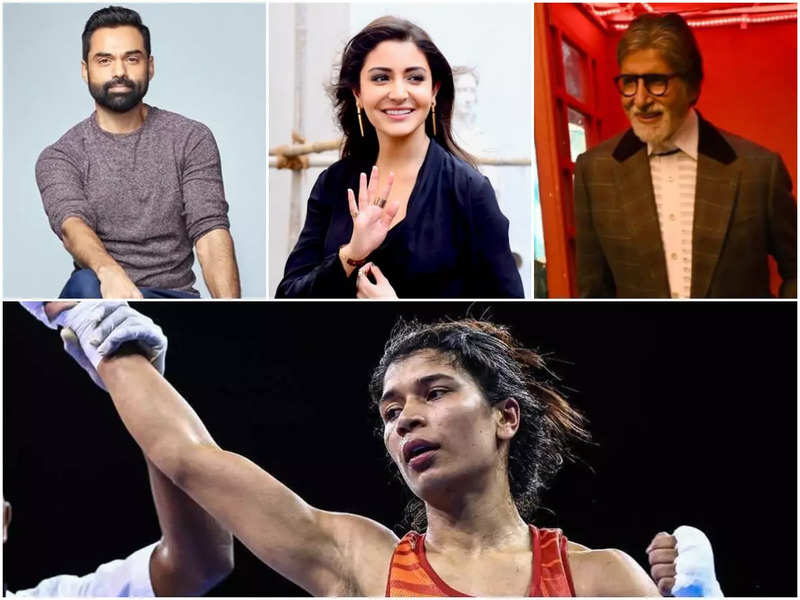 Anushka Sharma, Abhay Deol, Amitabh Bachchan, cheer for boxer Nikhat Zareen on bagging gold at Women's World Boxing Championship