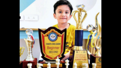 At five, Gujarat’s Dhairya Shroff is India’s youngest rated chess player
