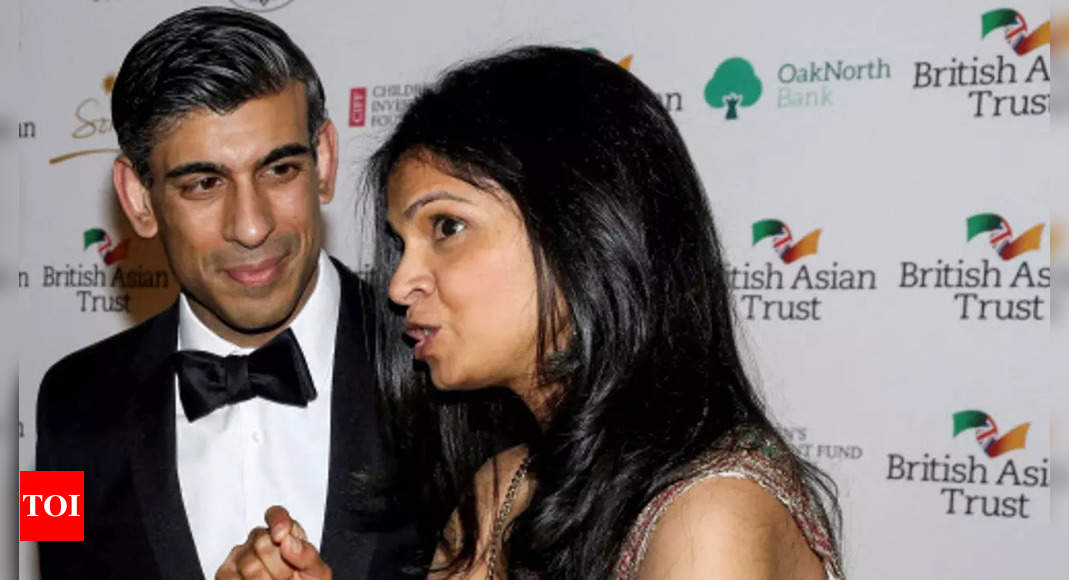 Rishi Sunak, wife Akshata enter UK’s ‘super-rich’ list with £730m fortune – Times of India