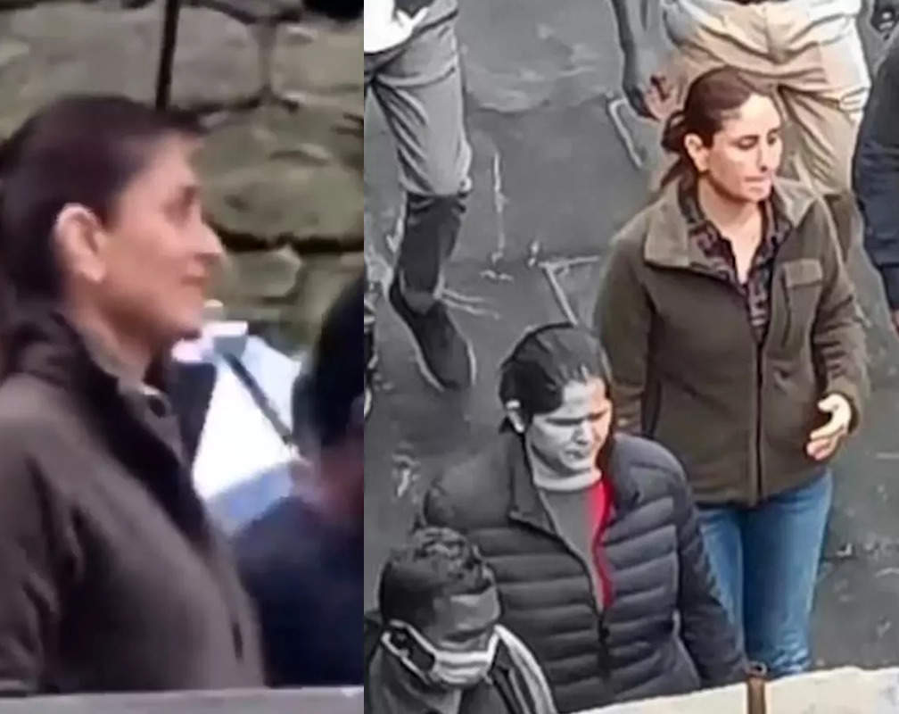 
Kareena Kapoor Khan waves at fans calling out her name as she shoots on Darjeeling streets
