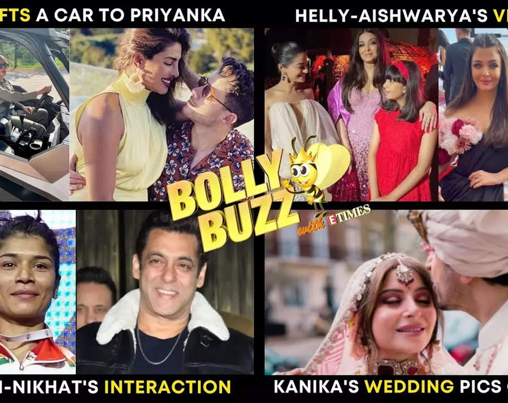 
BollyBuzz: Nick's customised gift to Priyanka; Helly-Aishwarya's viral pics from Cannes; Kanika's wedding pics
