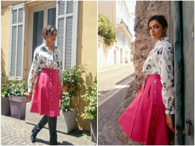 Deepika Padukone finds the perfect balance between elegance and charm with her attire, as she explores French Riviera street