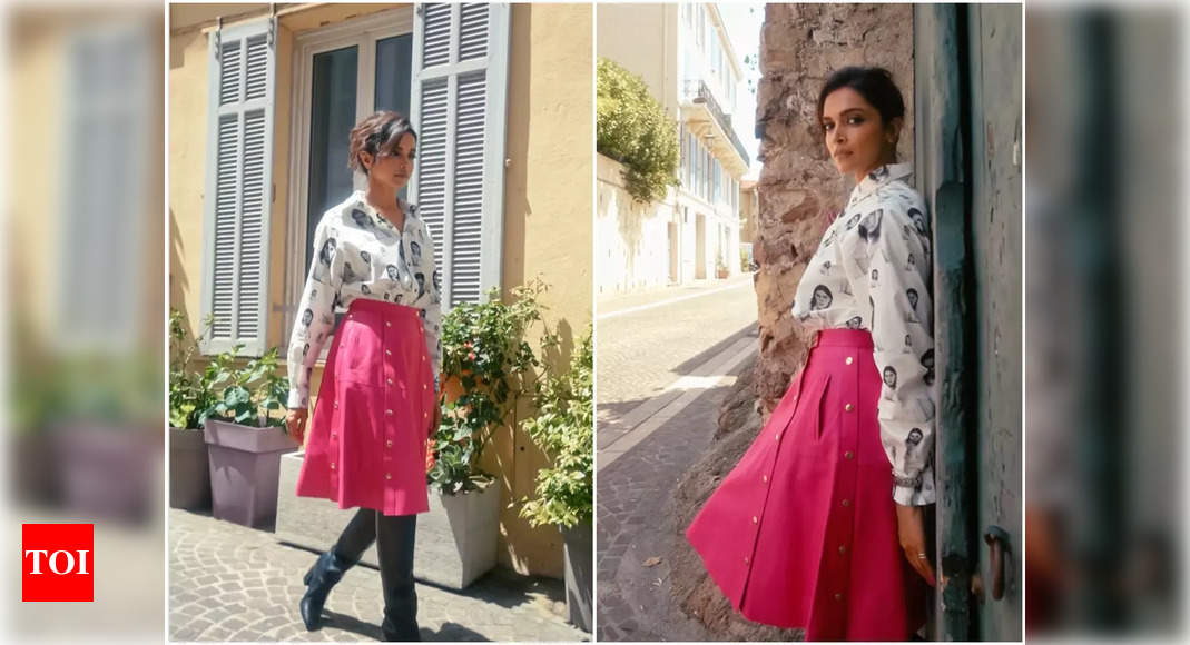 Deepika Padukone finds the perfect balance between elegance and charm with her attire, as she explores French Riviera street – Times of India