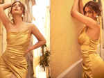 Cannes 2022: These pictures of Hina Khan in gold strapless gown will leave you stunned!