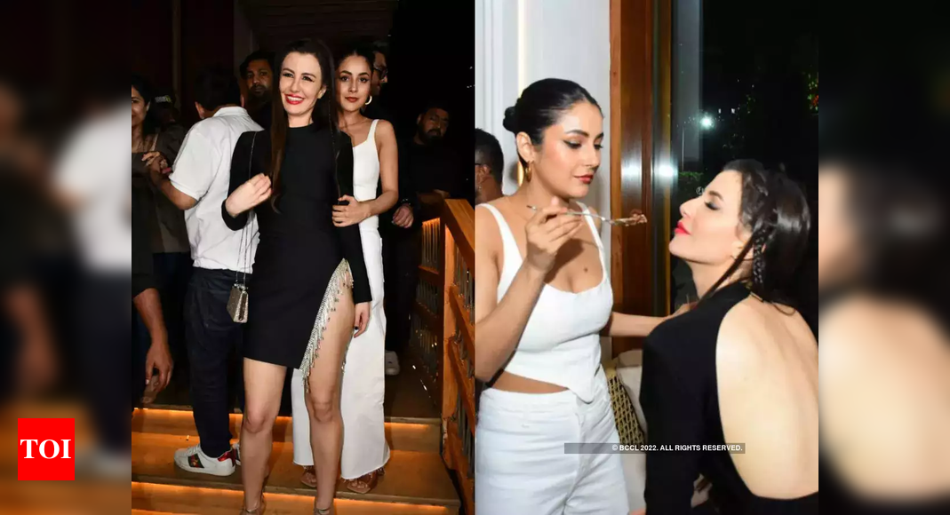 Shehnaaz Gill at Giorgia Andriani are the new BFFs in B-Town – watch video | Hindi Movie News