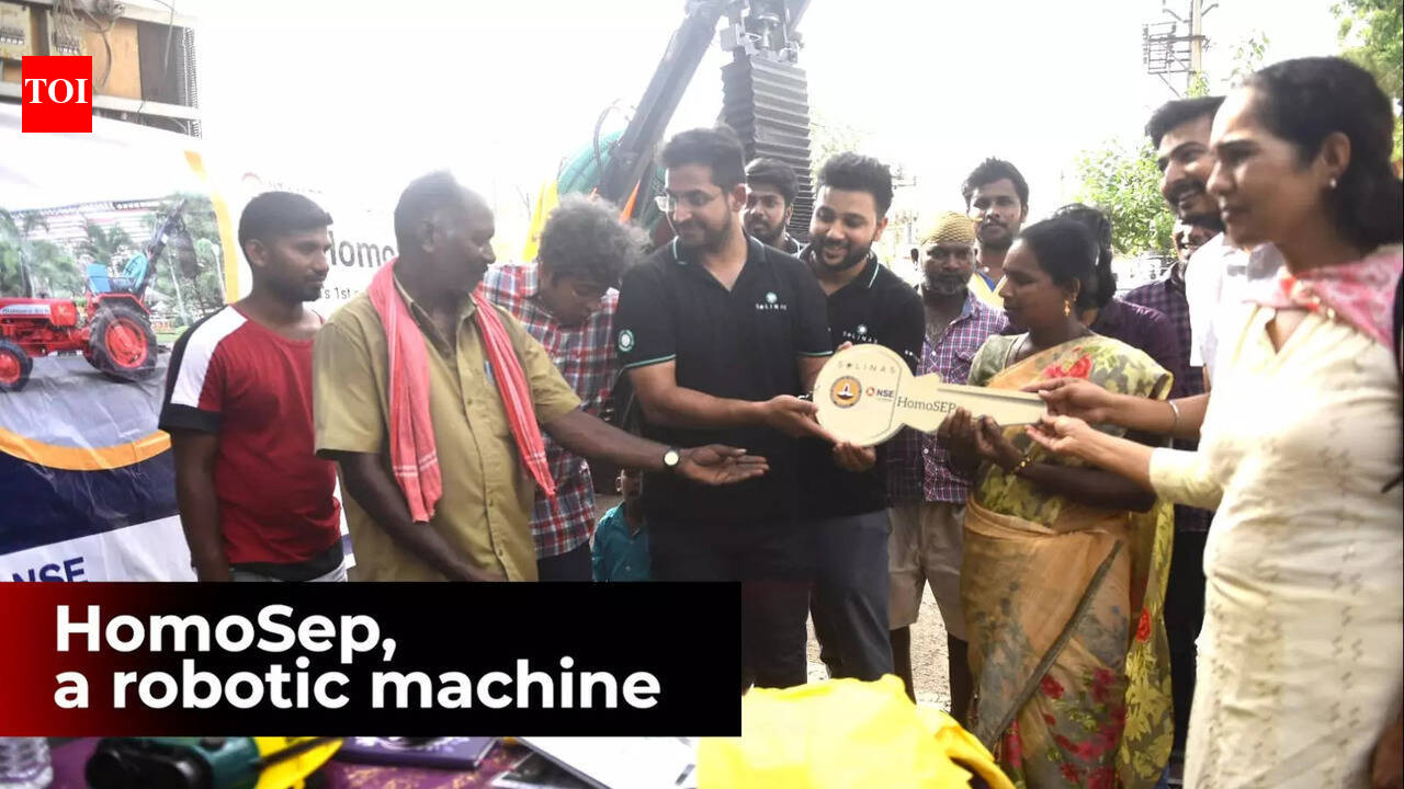 Chennai: HomoSep, a robotic machine helped manual scavenger's widow to ...