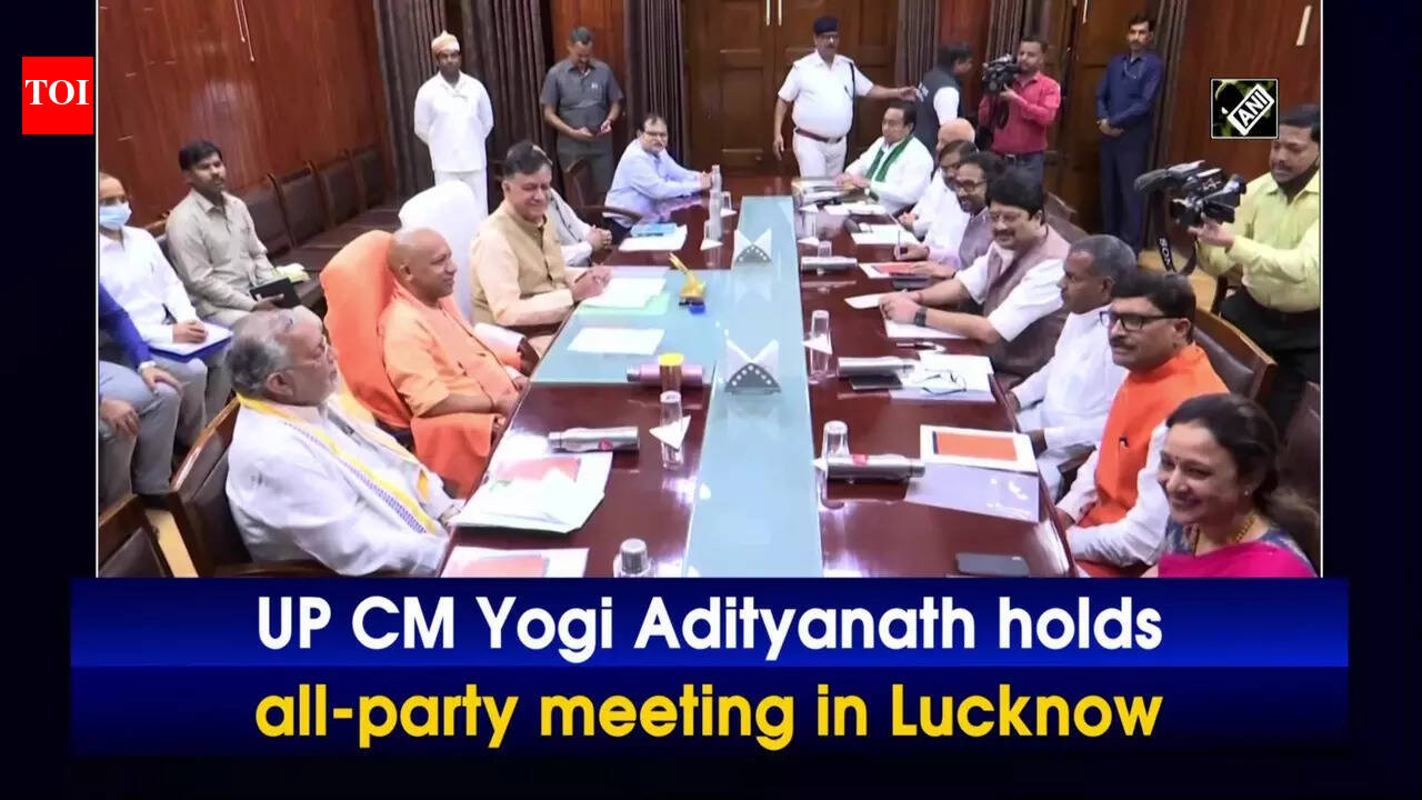 yogi adityanath: UP CM Yogi Adityanath holds all-party meeting in Lucknow