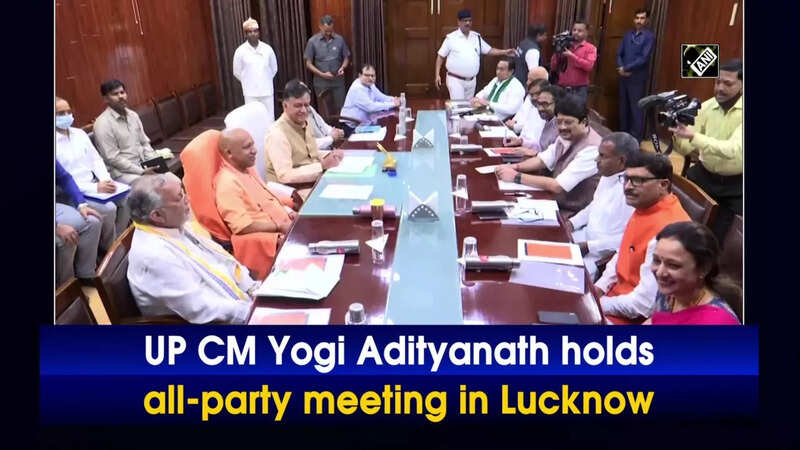 yogi adityanath: UP CM Yogi Adityanath holds all-party meeting in Lucknow