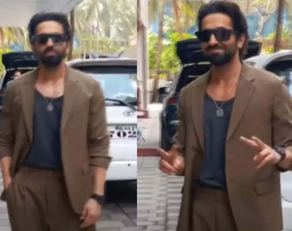 
Ayushmann Khurrana exudes charm as he arrives in style to promote his film 'Anek'
