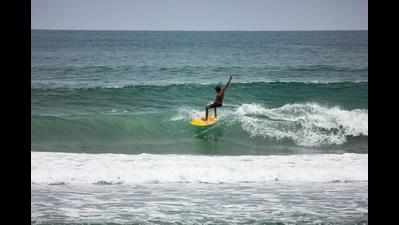 Bolas Mantra Grom Search surfing competition held