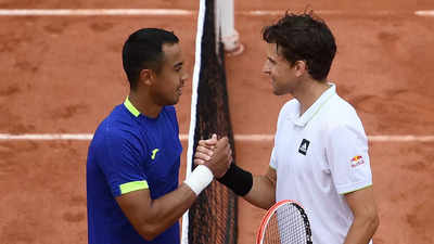French Open: Hugo Dellien knocks out Dominic Thiem in first round