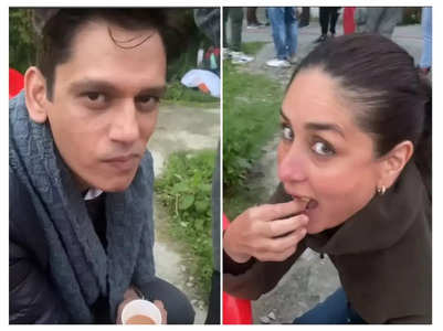 Kareena enjoys lip-smacking fries with Vijay