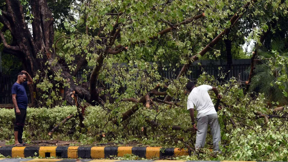 Delhi storm brings chaos: Photos of flooded streets, traffic jams
