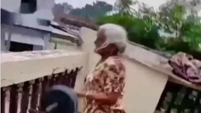 Watch: Old Indian woman doing military press leaves internet in awe
