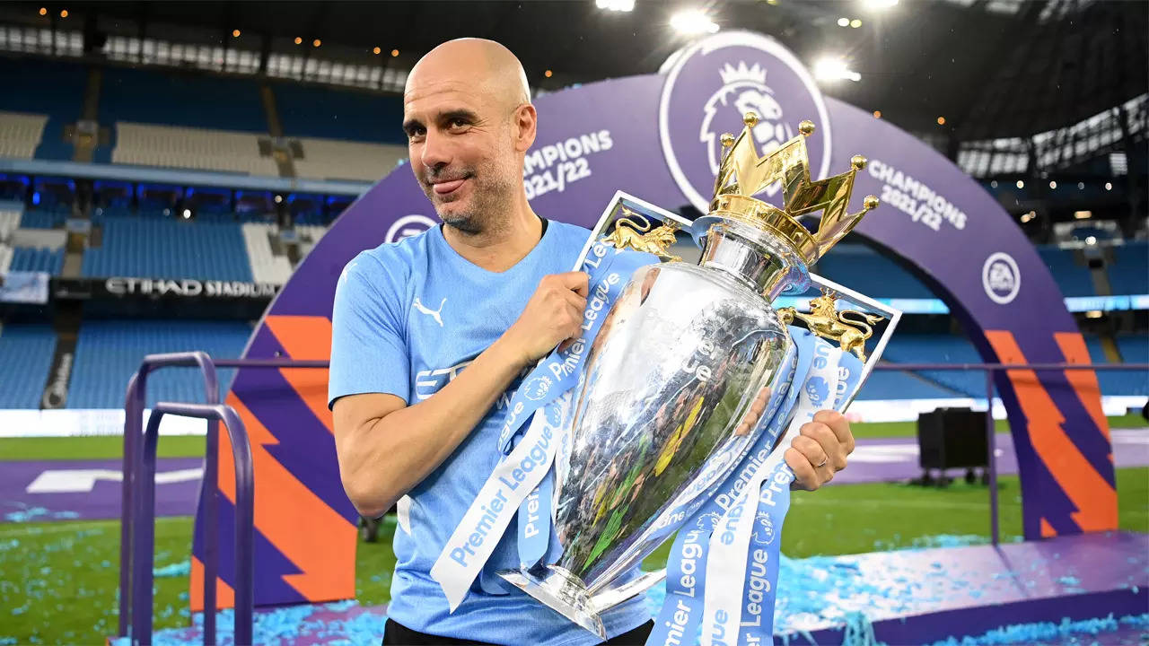 Guardiola hails Man City 'legends' after title defence