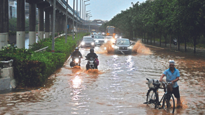 2 hour rain spell triggers snarls, exposes loopholes in Gurugram’s flood-check plan