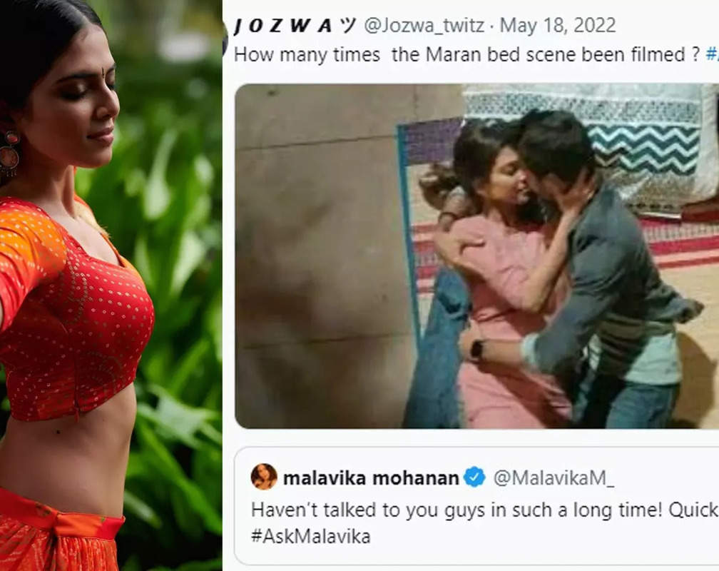 
'Slipper shot': Malavika Mohanan gives a befitting reply to troll asking 'how many times she shot the intimate scene with Dhanush in ‘Maaran'
