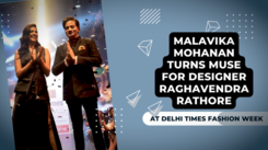 Malavika Mohanan turns muse for designer Raghavendra Rathore