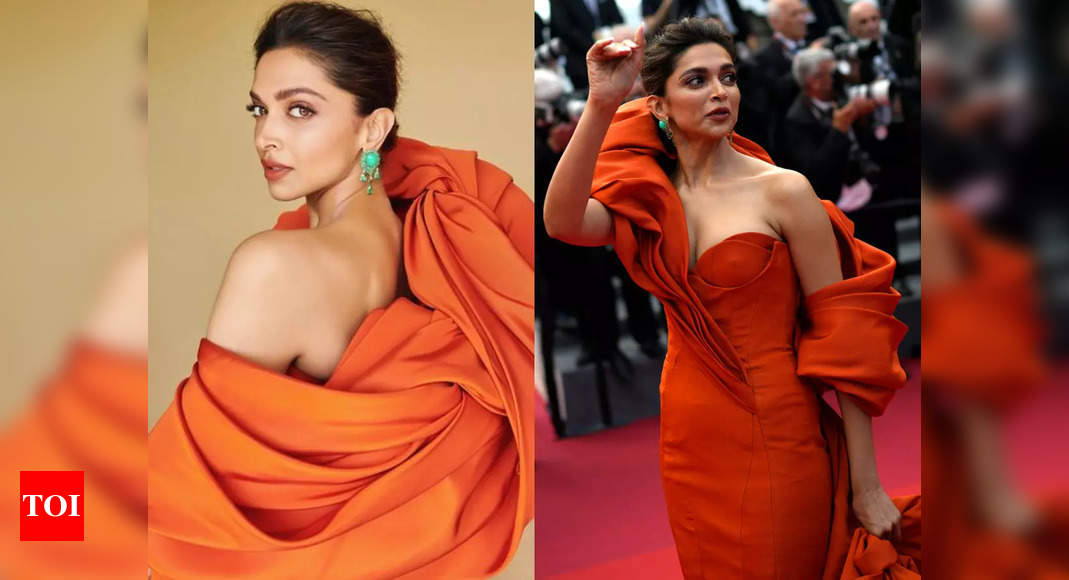 Deepika amps up oomph factor in orange gown