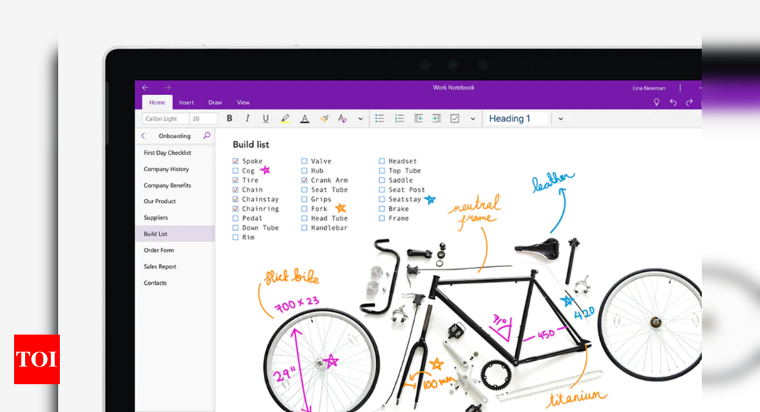 onenote:  Microsoft OneNote is getting a resign refresh, brings new interface, features and more – Times of India