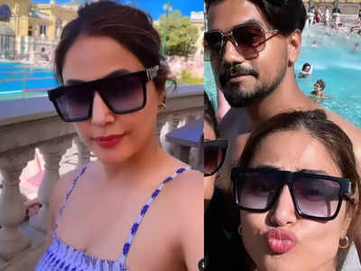 Hina Khan unwinds in Budapest with beau Rocky after her Cannes outing; watch