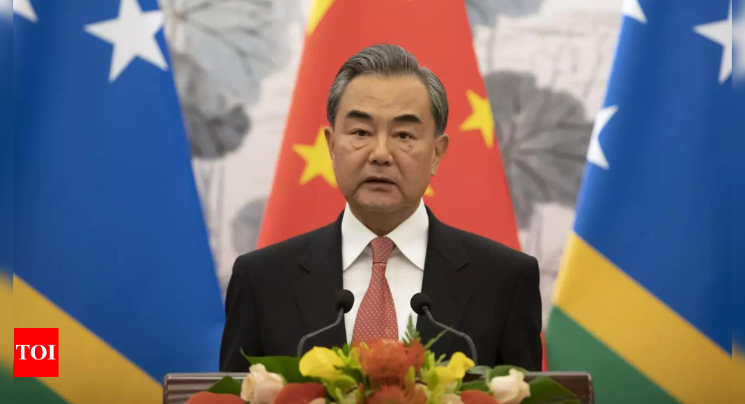 China’s foreign minister starts Pacific tour in the Solomons – Times of India