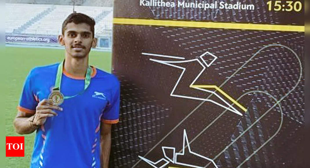 sreeshankar:  India’s Murali Sreeshankar claims long jump gold in Greece | More sports News – Times of India