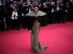 Cannes 2022: Deepika Padukone takes red carpet style a notch higher in golden and black gown with dramatic sleeves