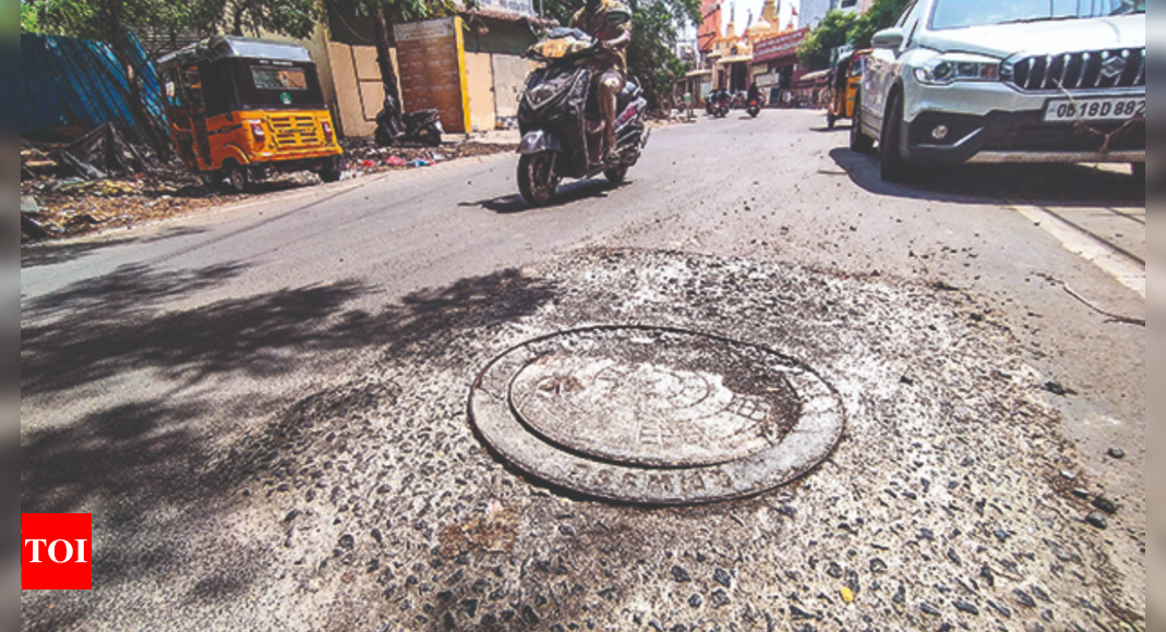 Gangaiamman Nagar: Newly Laid Road In Ambattur Suffers From Poor ...