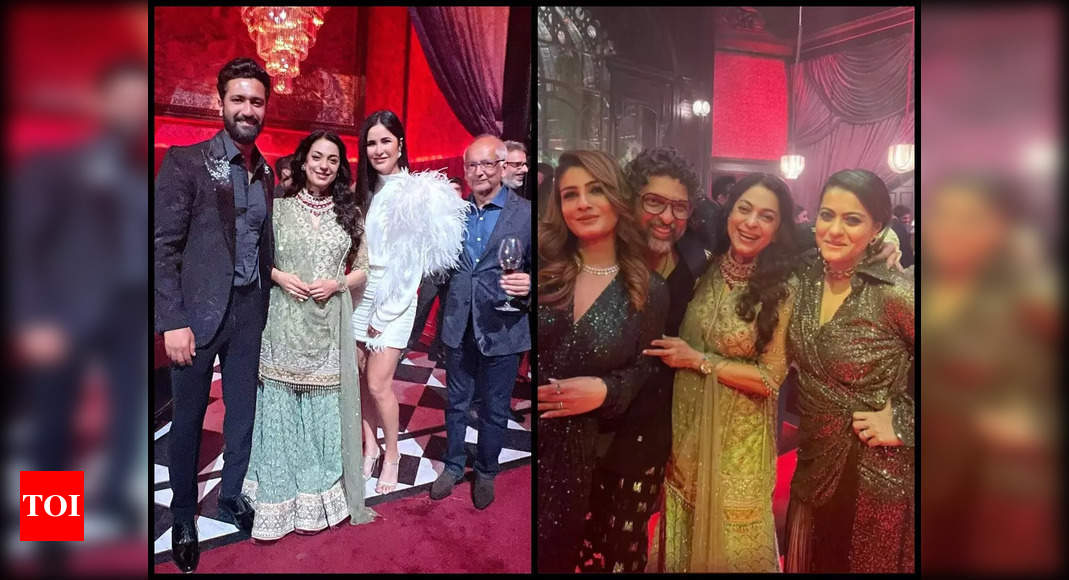 Juhi Chawla shares happy pictures with Kajol, Raveena Tandon, Katrina Kaif, Vicky Kaushal and Tabu from Karan Johar’s party; Fans just can’t stop gushing – Times of India