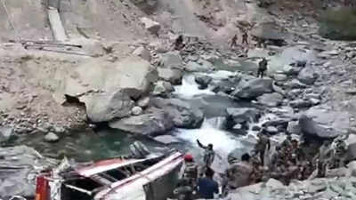 Ladakh: Seven army men dead after their vehicle falls in river