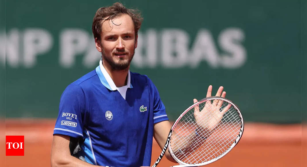 French Open: Second seed Medvedev trounces Kecmanovic in straight sets for fourth round spot | Tennis News – Times of India