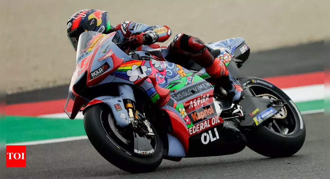 Rookie Fabio Di Giannantonio claims shock Italian MotoGP pole | Racing News – Times of India