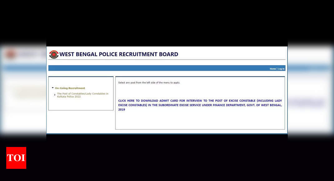 WB Police Constable Recruitment 2022: Software for over 1600 posts begins – Instances of India