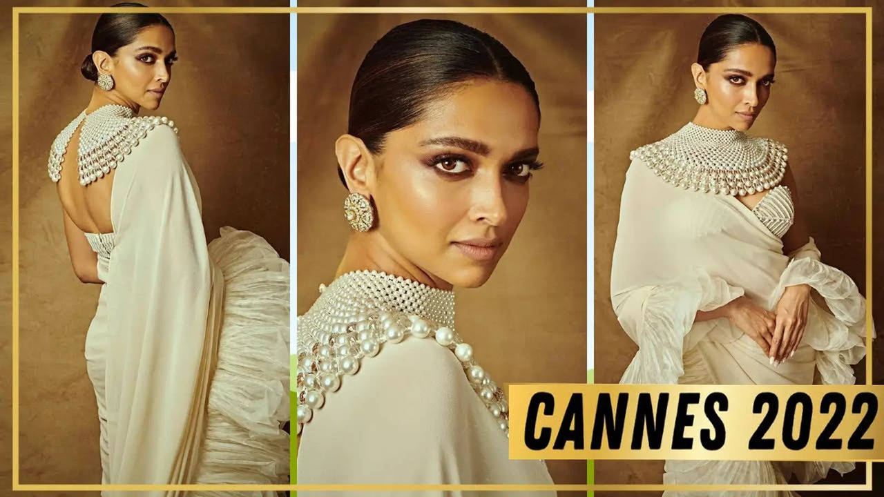 Cannes 2022: Deepika Padukone stuns in off-white ruffle saree at